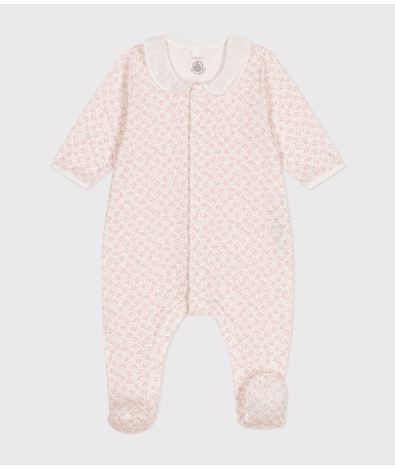 Pyjama imprimé fleurs en coton bébé